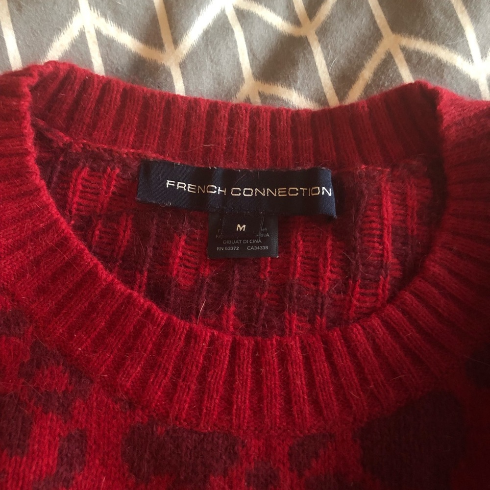 French connection Animal Print Sweater